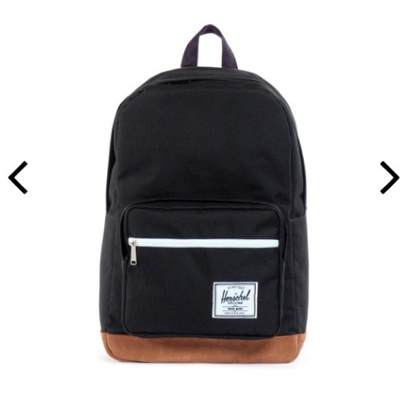 Herschel Black & Suede Backpack