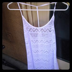 Victoria Secret white Mesh Cover up