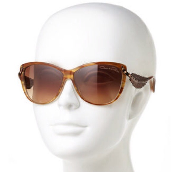 Oscar de la Renta Feather Sunglasses