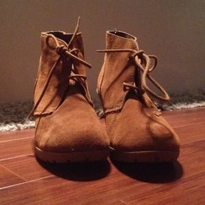 Chestnut Suede Booties