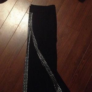 Black Studded Leggings