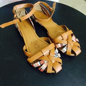 Aztec Print Sandals