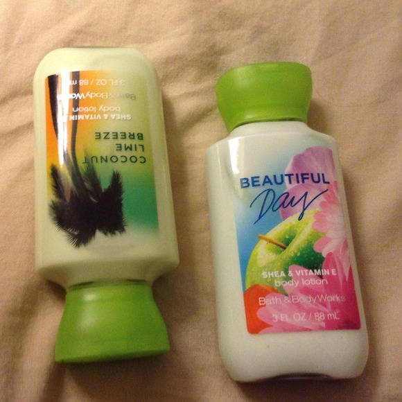 2 Bath and body works body lotions
