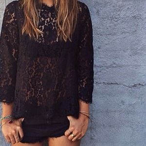 Lace Detail Top