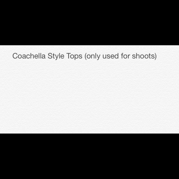 Coachella Style Tops Only Used Once For A Shoot