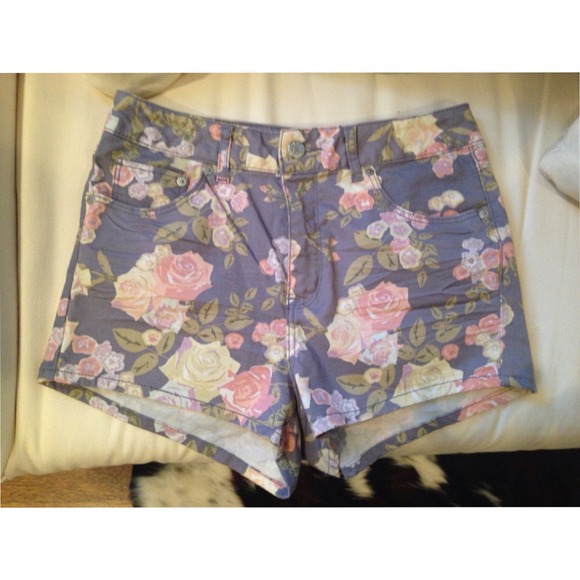 Flower Print Shorts