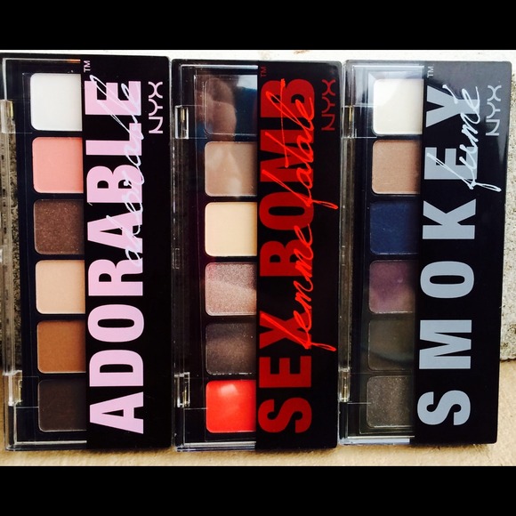 NYX PALLETS- SMOKEY, ADORABLE & SEX BOMB