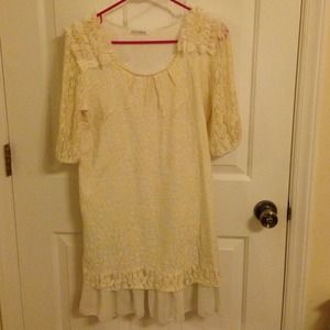 Super cute white lace dress