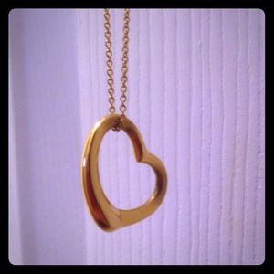 Tiffany- Elsa Peretti Open Heart Pendant 18k Gold