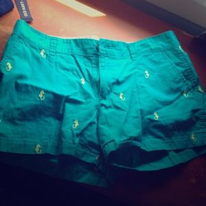 Teal seahorse shorts