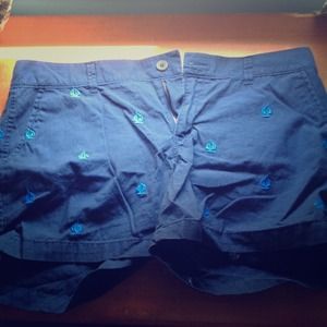 Navy blue boat shorts