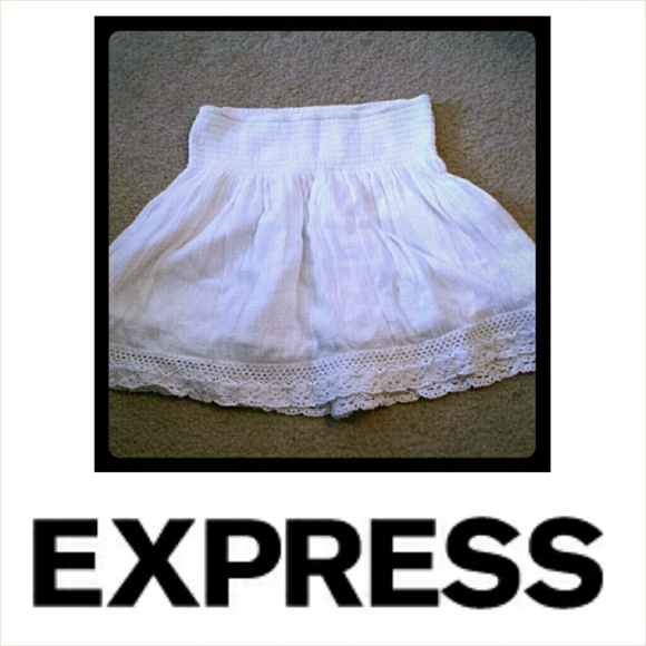 Express White cotton skirt, size XS