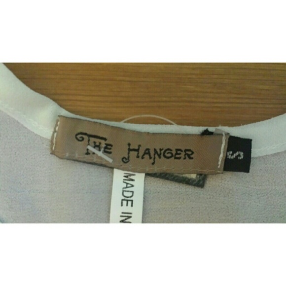 Sheer White Open Shoulder Blouse - Picture 3 of 3