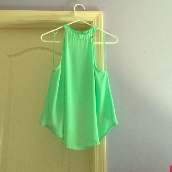 ASTR green high neck tank.