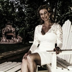 MIUSOL SEXY WHITE LACE MEDIUM DRESS V CUT