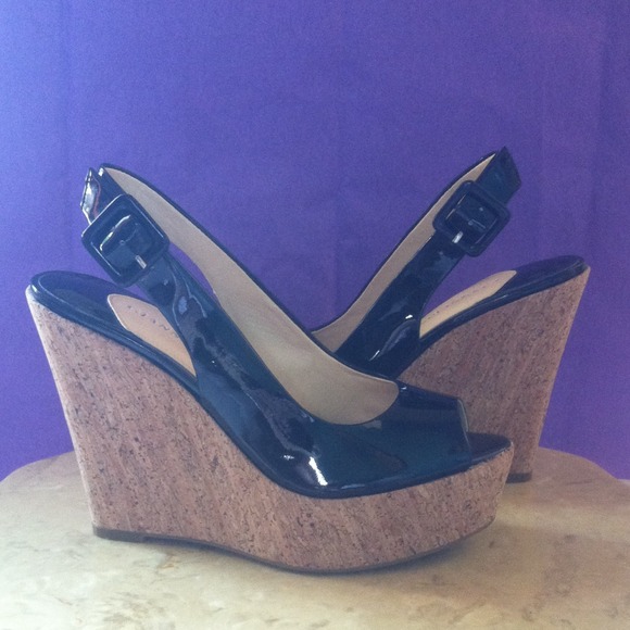 GIANNI BINI CORK WEDGES