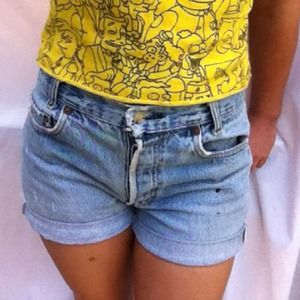 Levis 501 shorta And AA body suit.