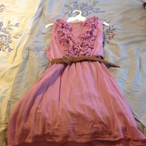 Rose colored dress