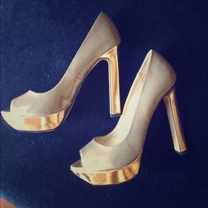 Zara peep toe heels.