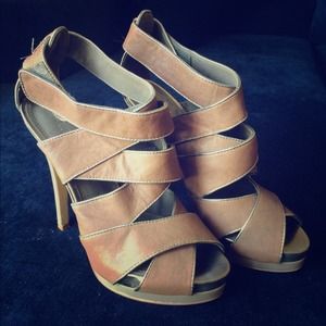 Aldo strappy heels.
