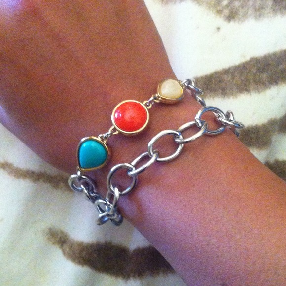 Brand new double chain bracelet!
