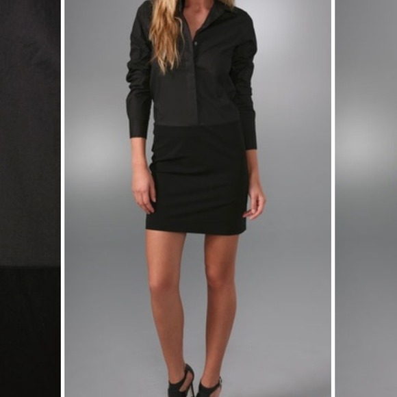 👉SOLD👈Theory black mini dress