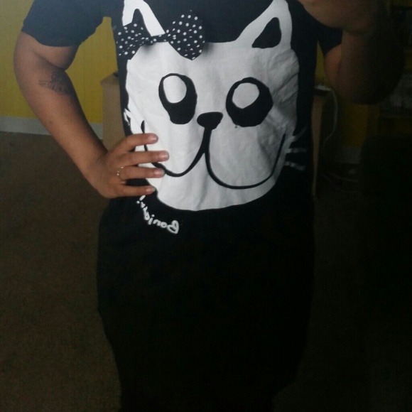 * Bundle for crazyjen * Black cat t shirt dress