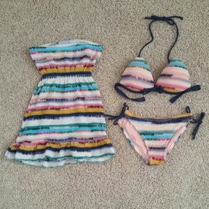 3 piece push-up bikini set (32 B)