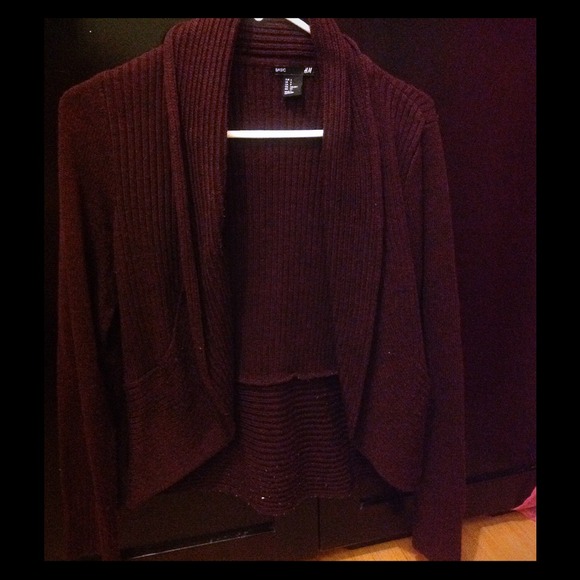 Maroon/burgundy cardigan