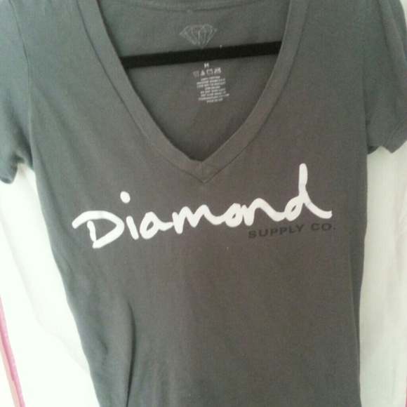 Grey Diamond Supply V-Neck