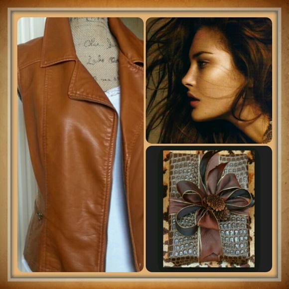 A M X Tops - ♥HOST PICK♥ Wrap me up gorgeous leather like vest