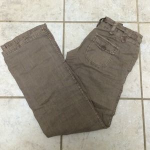 Guess Brown Linen Pants
