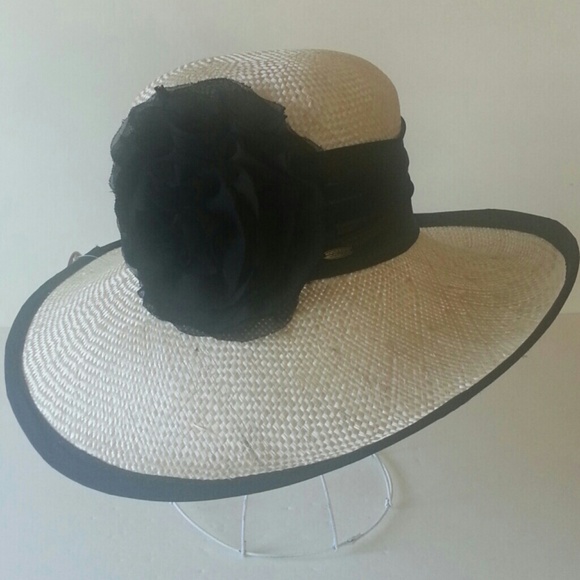 Dorfman/Scala Accessories - SOLD! Sun Hat Natural Sraw
