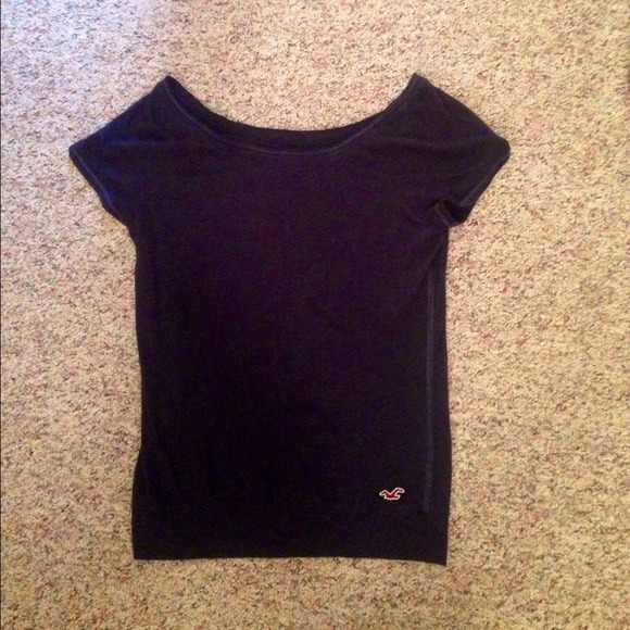 Hollister Navy Short Sleeve Top