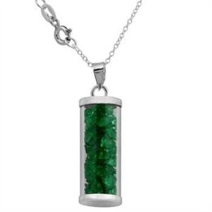 🚫LOST!?!?🚫Stlg Silver Necklace Case w Emeralds