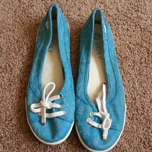 Roxy Bright Blue Flats Size 10