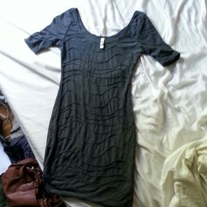 Textured body con dress