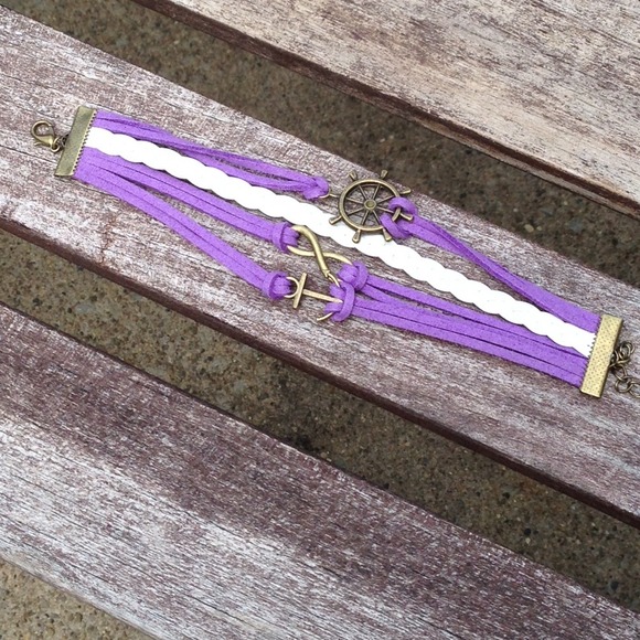 Purple nautical bracelet❌SOLD❌ - Picture 2 of 3