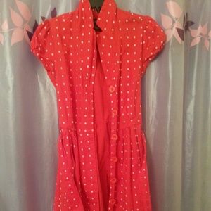 👠Red Polka Dot Dress🌷