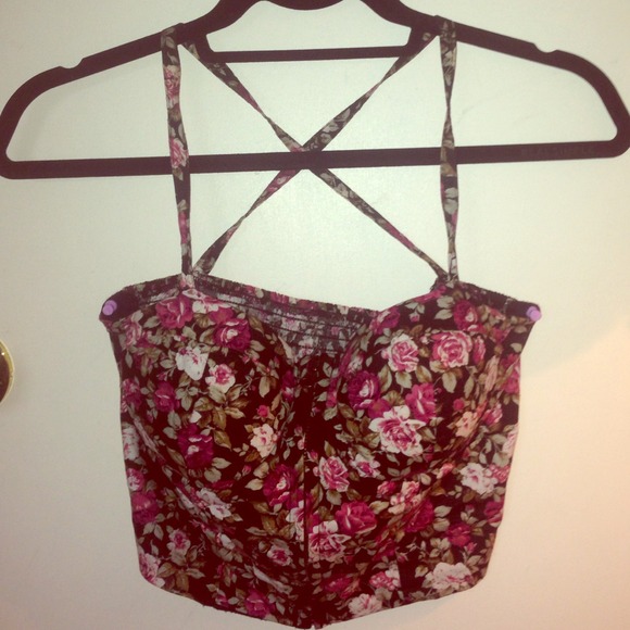 Floral bustier