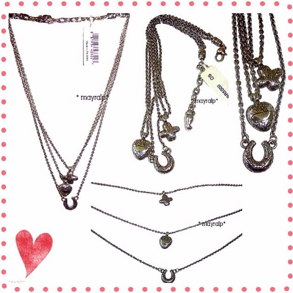 Brighton Necklace ~ Cascading Charms
