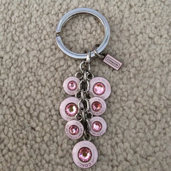 Coach Pink keychain