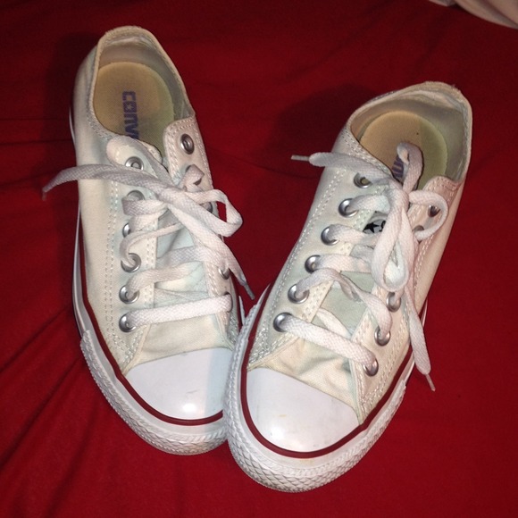White low top Converse