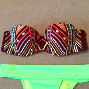 Neon Bundle: Tribal Bikini and Miniskirt
