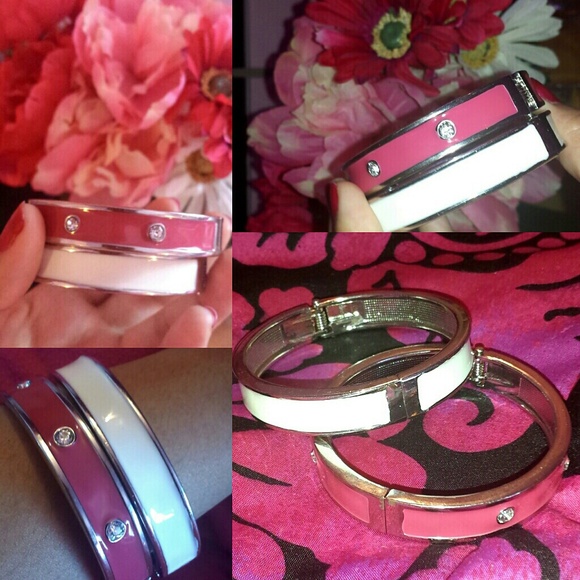 Pink & white bracelet: 2 for 10$
