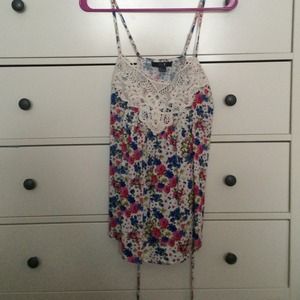 Floral tank.
