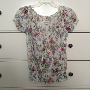 Floral top.