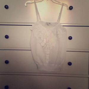 White cami.