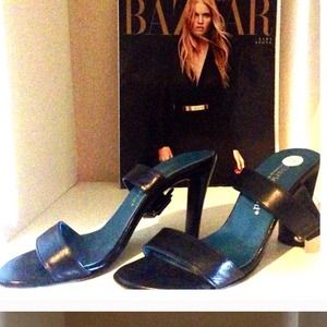 Charles David leather straps sandal heels