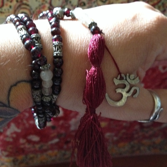 Garnet and Quartz Prayer beads🙏